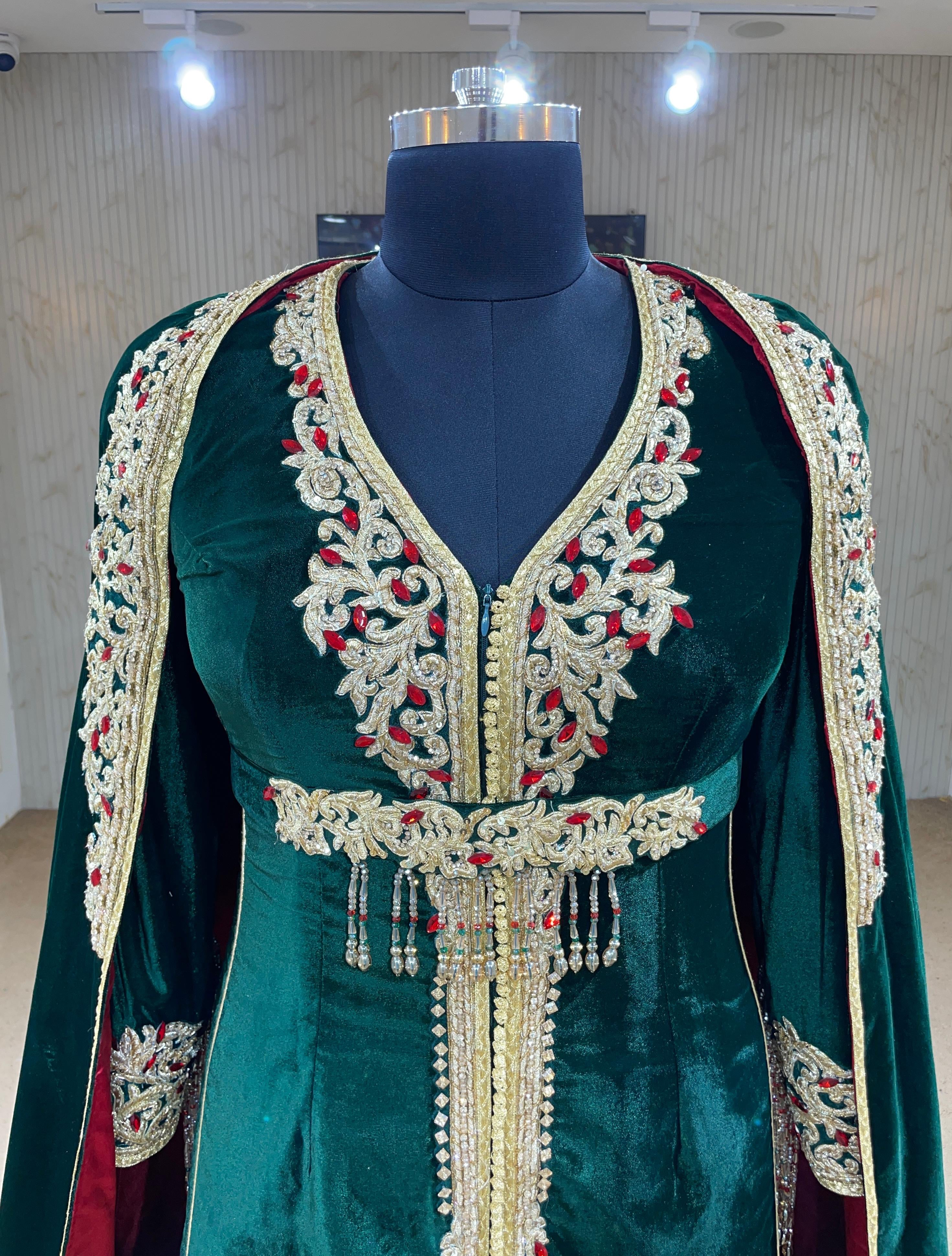 MALAKIYA VERT ⚜️taille 38 à 46⚜️