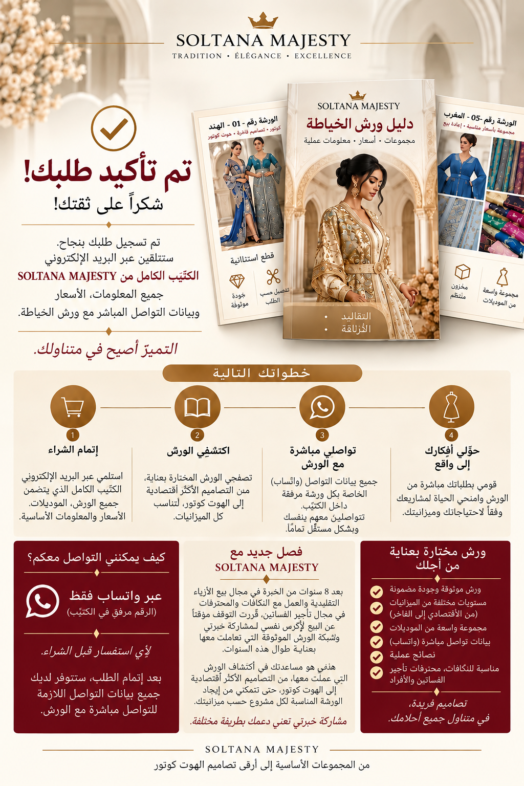 دليل ورش الخياطة — ٥ موردين للنكّافات والمحترفات في مجال الأزياء التقليدية وحفلات الزفاف