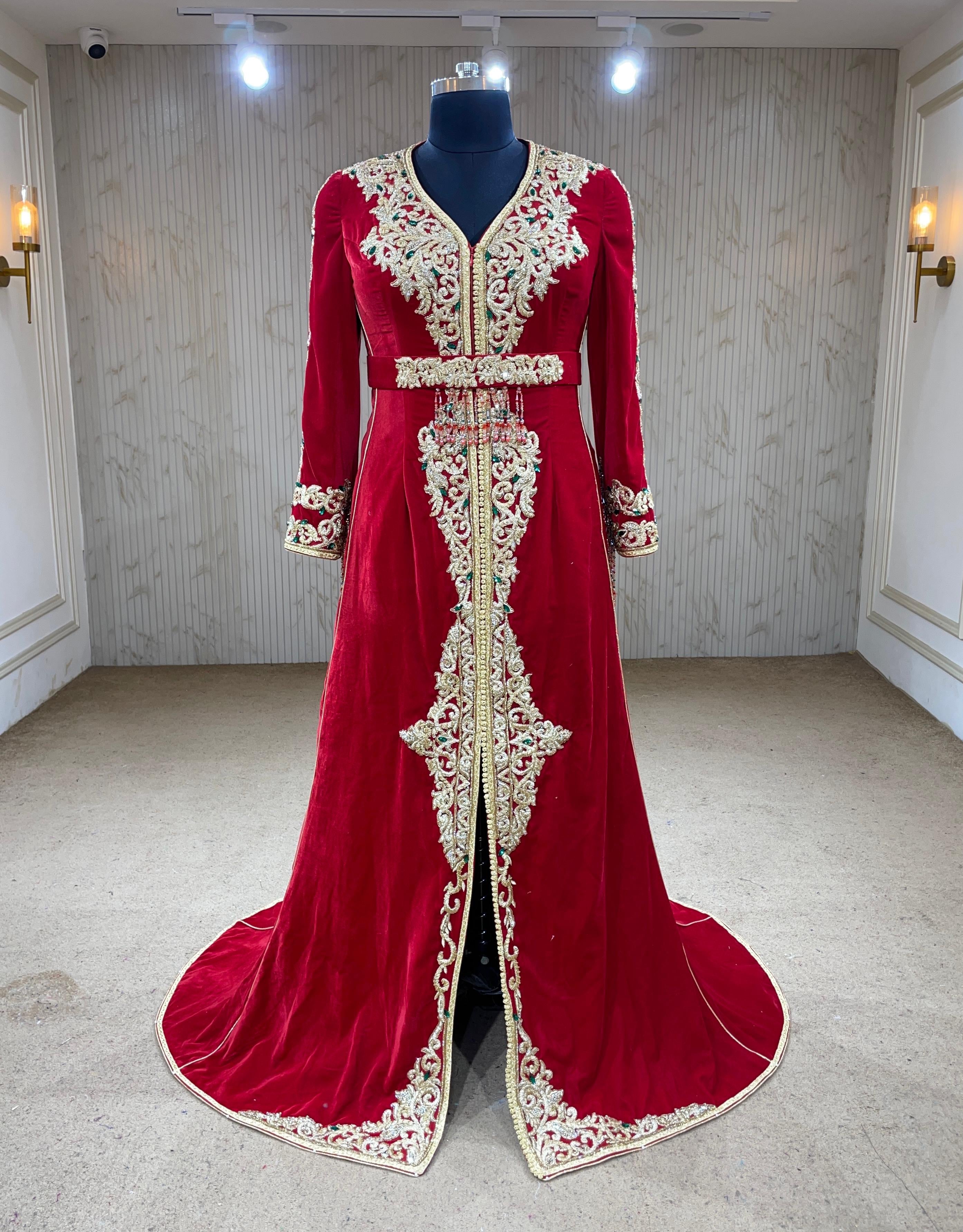 MALAKIYA ROUGE ⚜️taille 40 à 48⚜️
