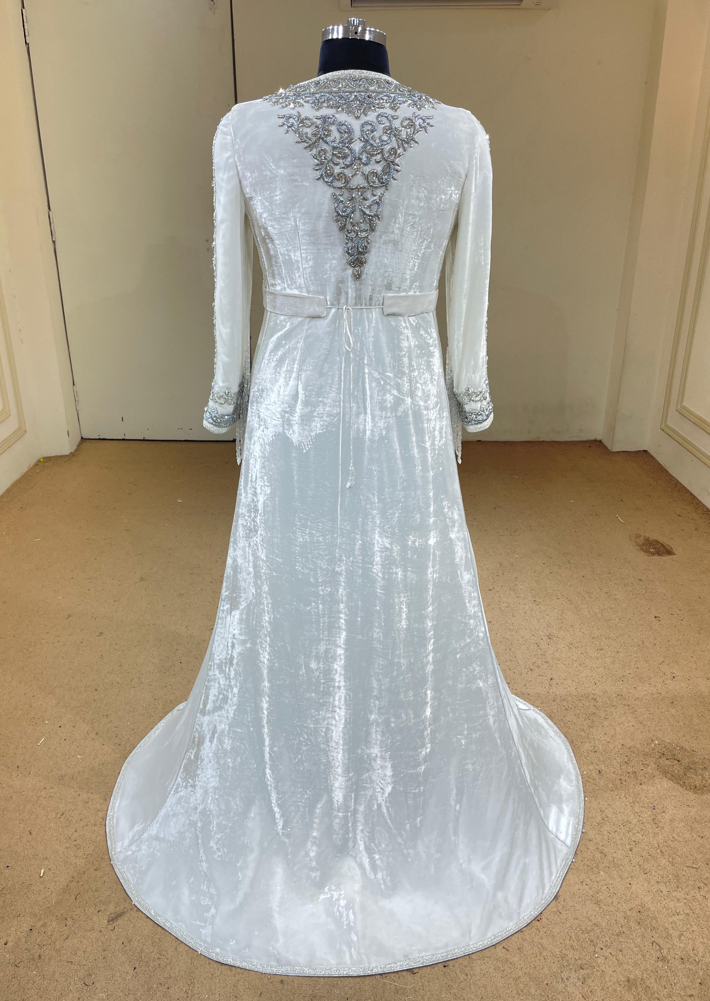 MALAKIYA BLANC ARGENTÉ ⚜️taille 38 à 46⚜️
