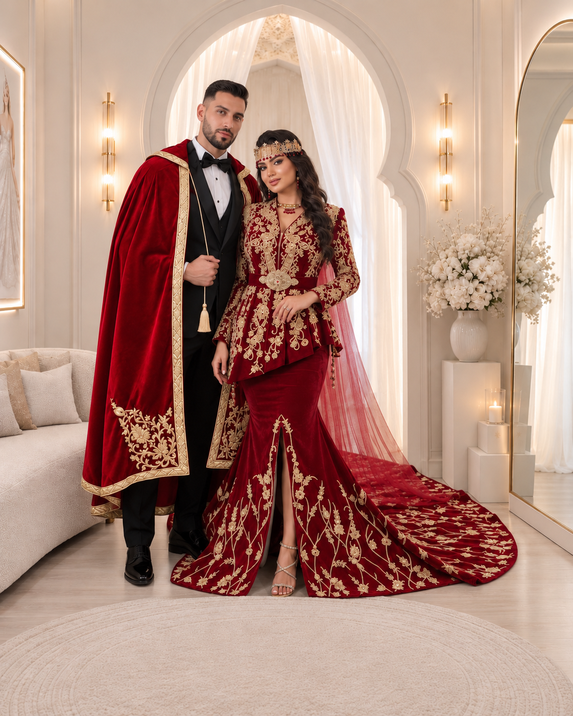 Karakou jupe IMANE ✨Taille 38 à 44✨