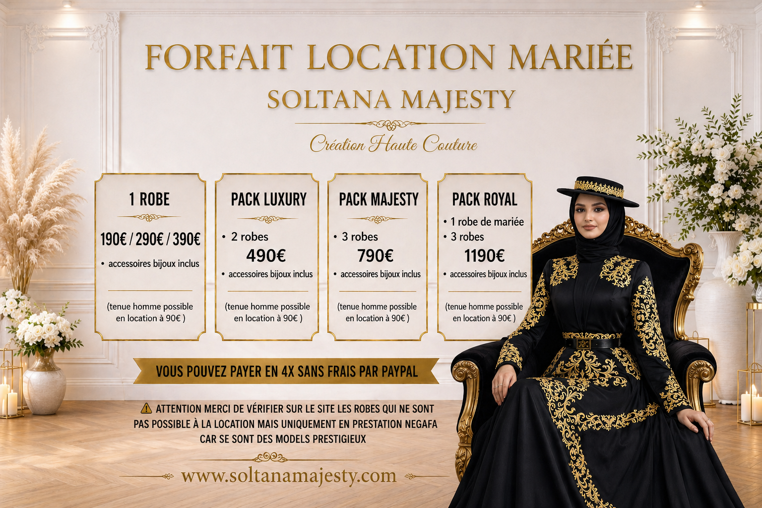 FORFAIT LOCATION MARIÉE