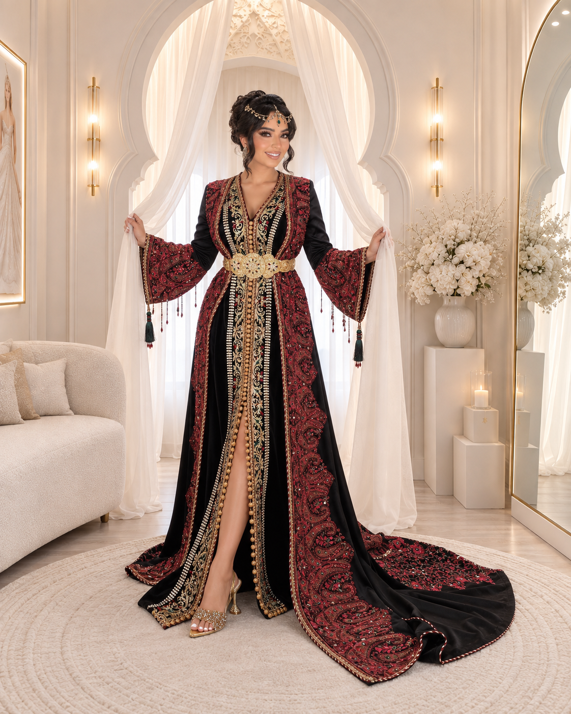 VENTE PRIVÉE 2027 Caftan Syrien⚜️taille 34 à 42⚜️BONNE ETAT