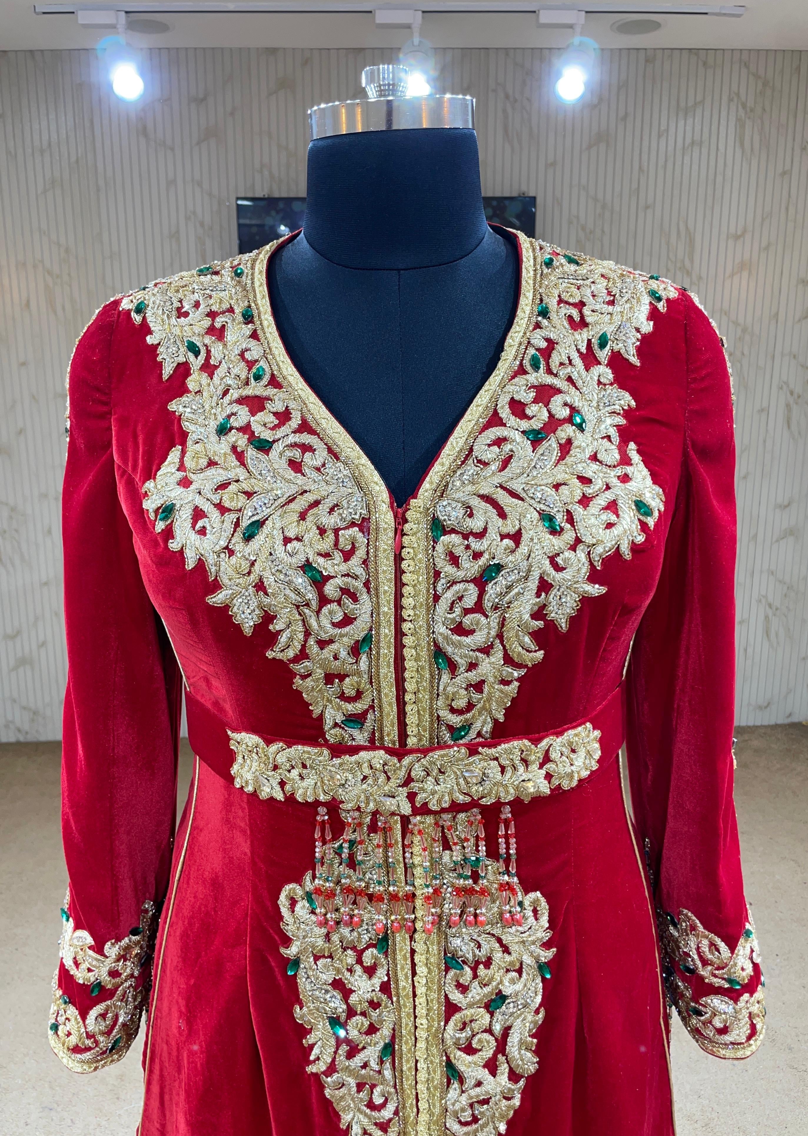 MALAKIYA ROUGE ⚜️taille 40 à 48⚜️