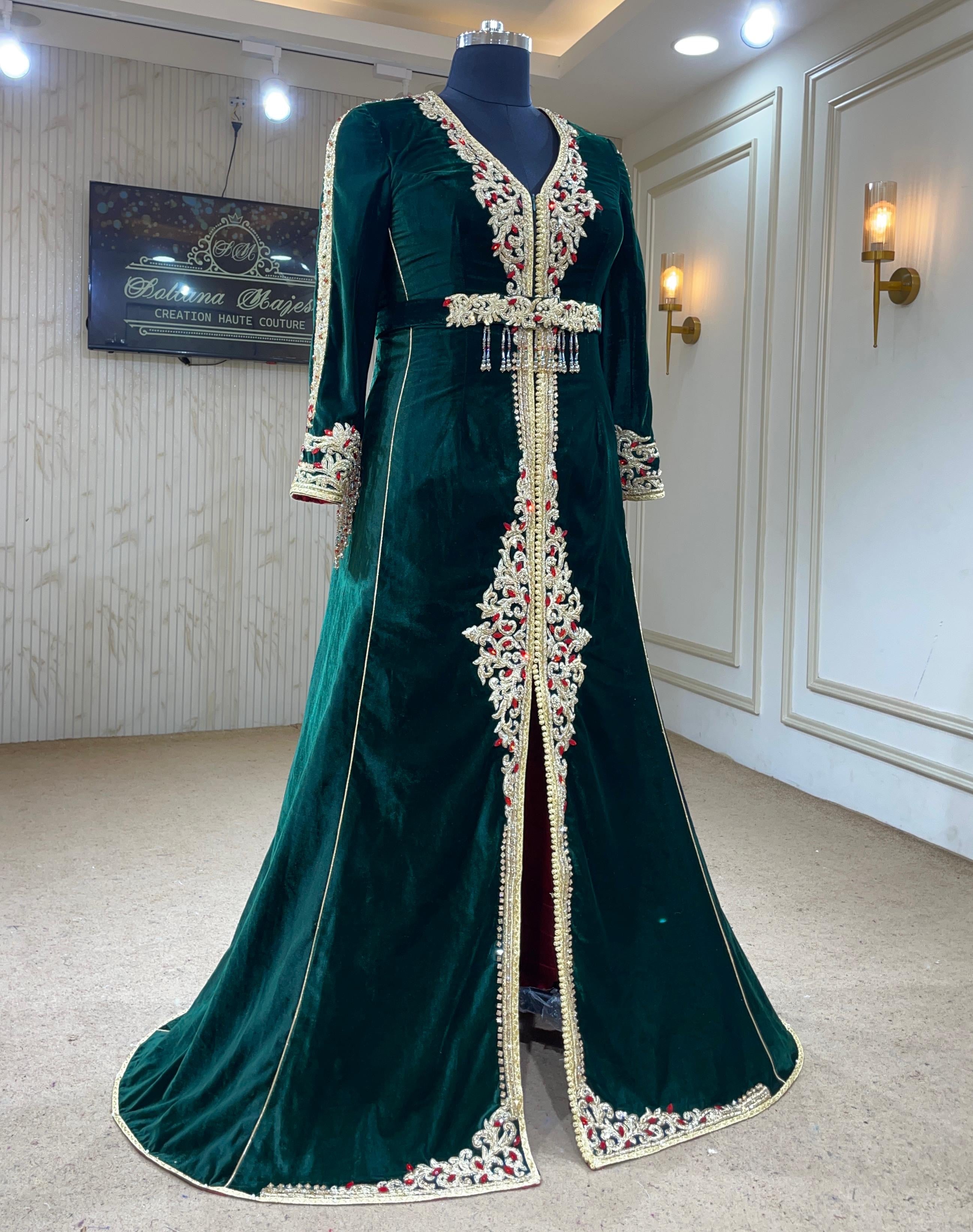 MALAKIYA VERT ⚜️taille 38 à 46⚜️