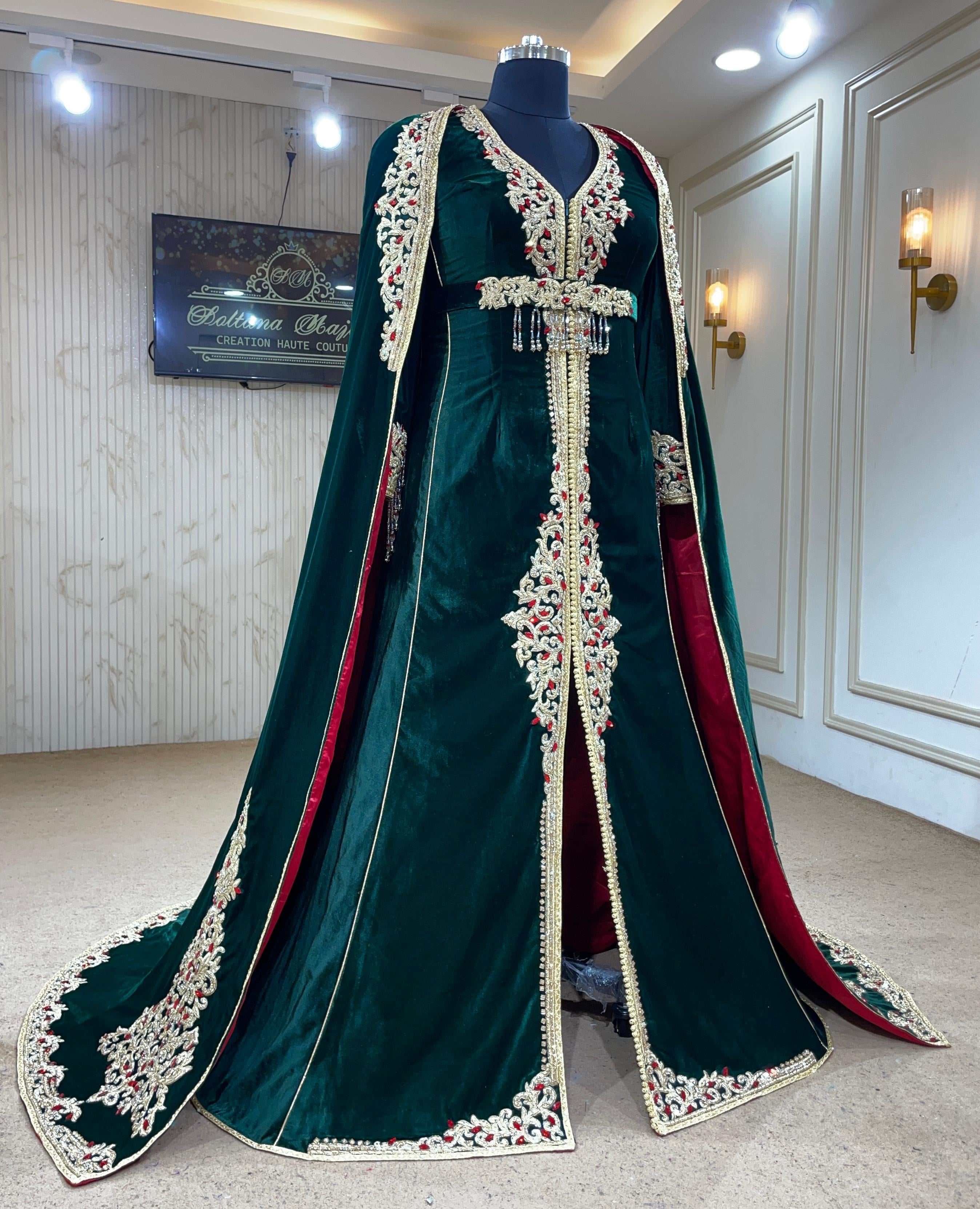 MALAKIYA VERT ⚜️taille 38 à 46⚜️