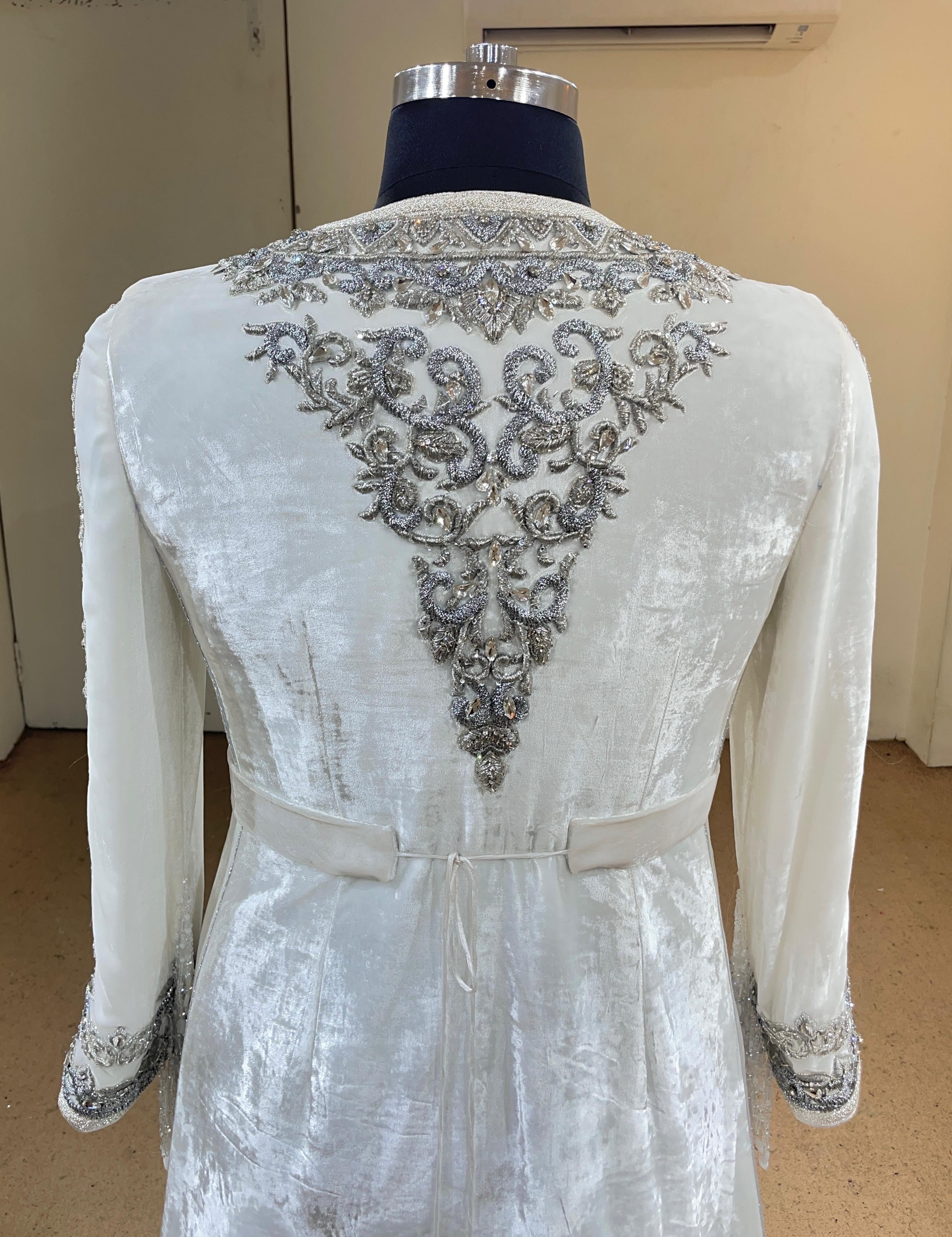 MALAKIYA BLANC ARGENTÉ ⚜️taille 38 à 46⚜️