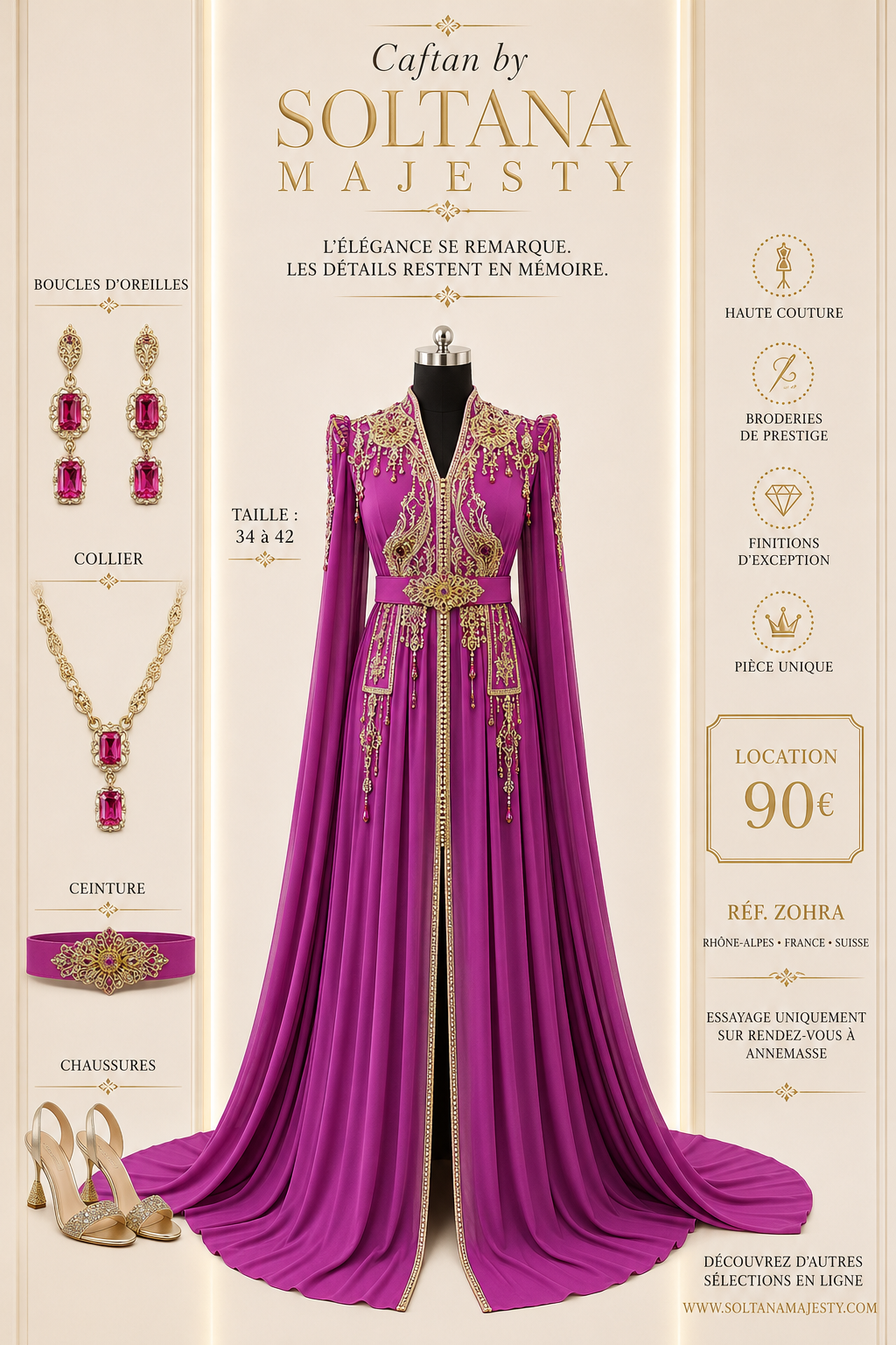 ZOHRA ⚜️Taille 36 à 42⚜️