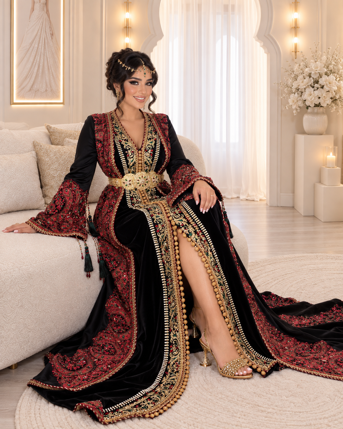 VENTE PRIVÉE 2027 Caftan Syrien⚜️taille 34 à 42⚜️BONNE ETAT