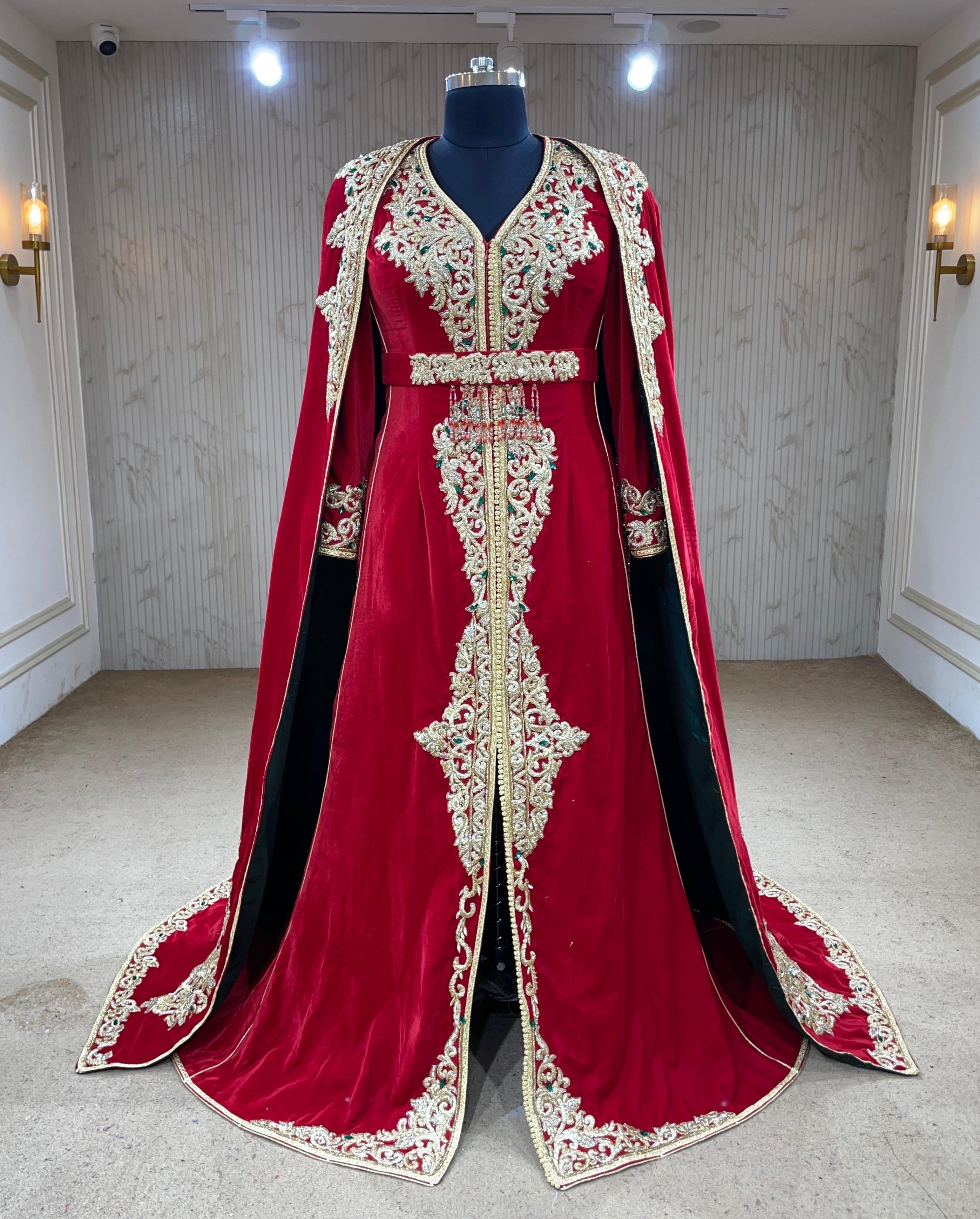 MALAKIYA ROUGE ⚜️taille 40 à 48⚜️