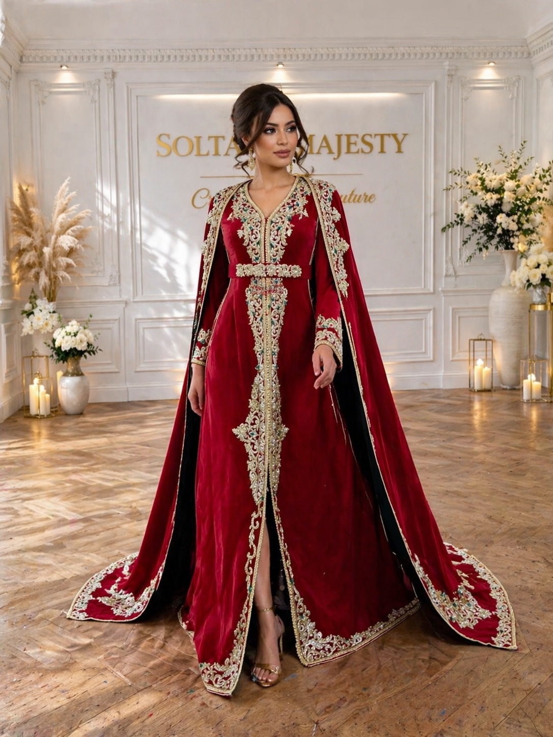 MALAKIYA ROUGE ⚜️taille 40 à 48⚜️