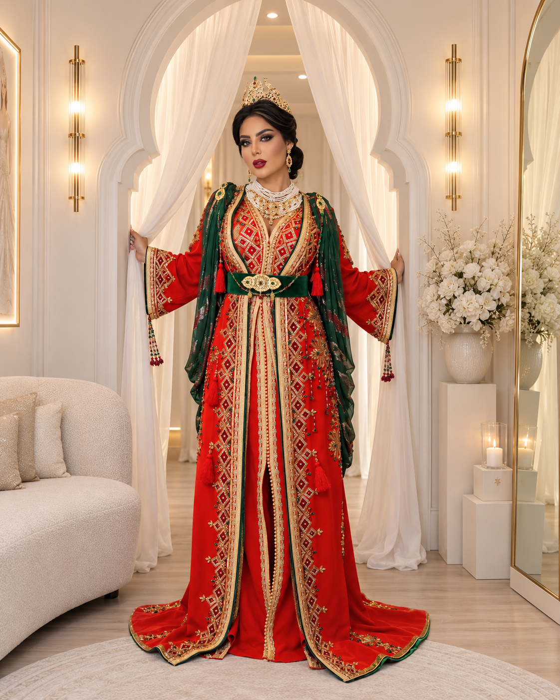 Caftan OUARDA ✨Taille 34 à 42✨