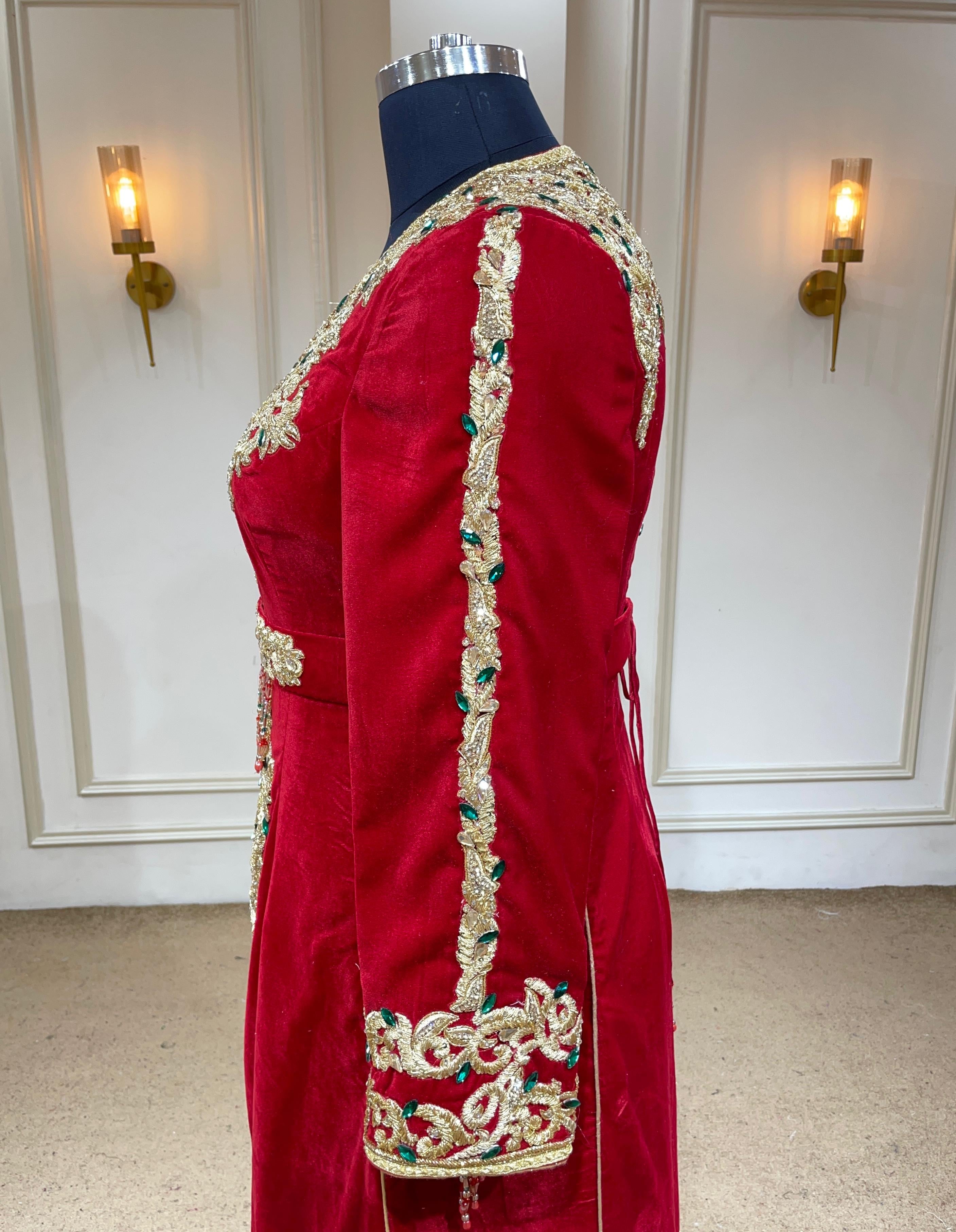 MALAKIYA ROUGE ⚜️taille 40 à 48⚜️