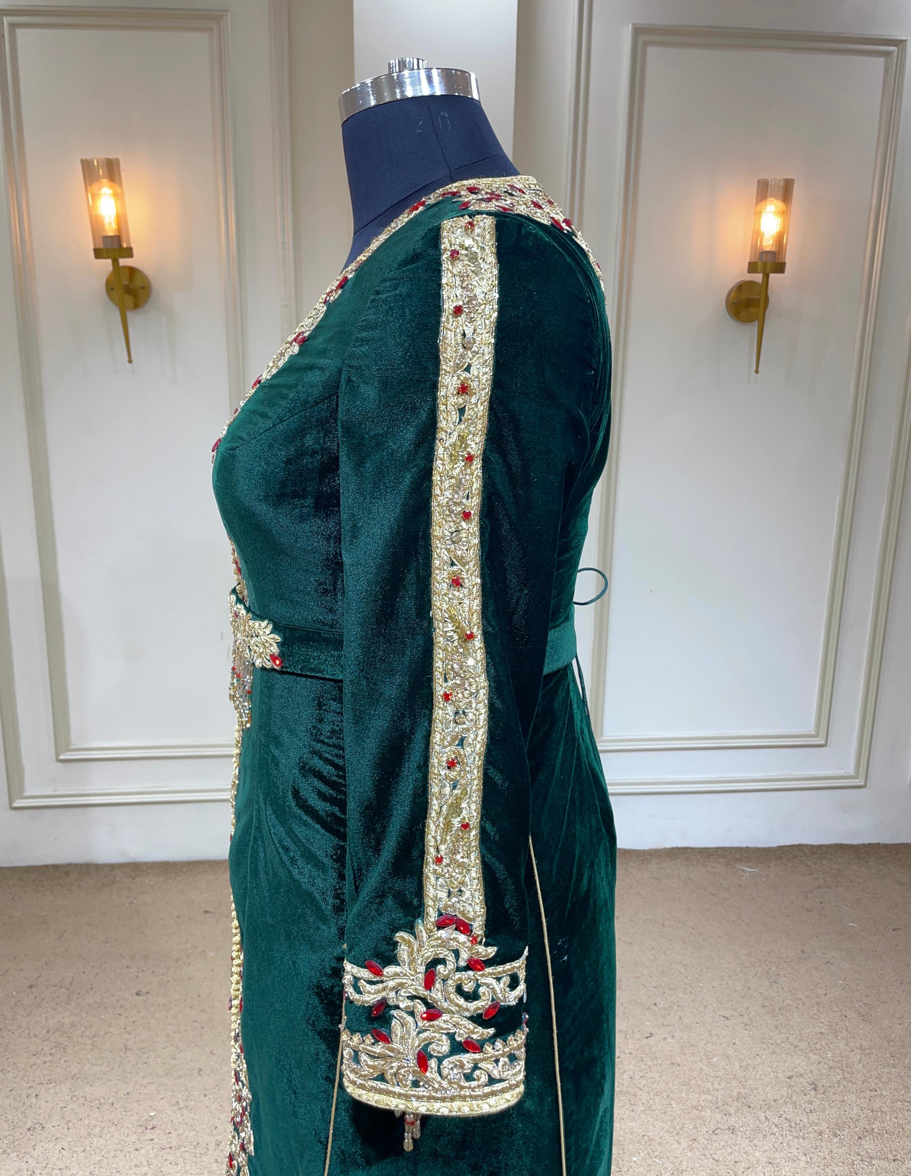 MALAKIYA VERT ⚜️taille 38 à 46⚜️