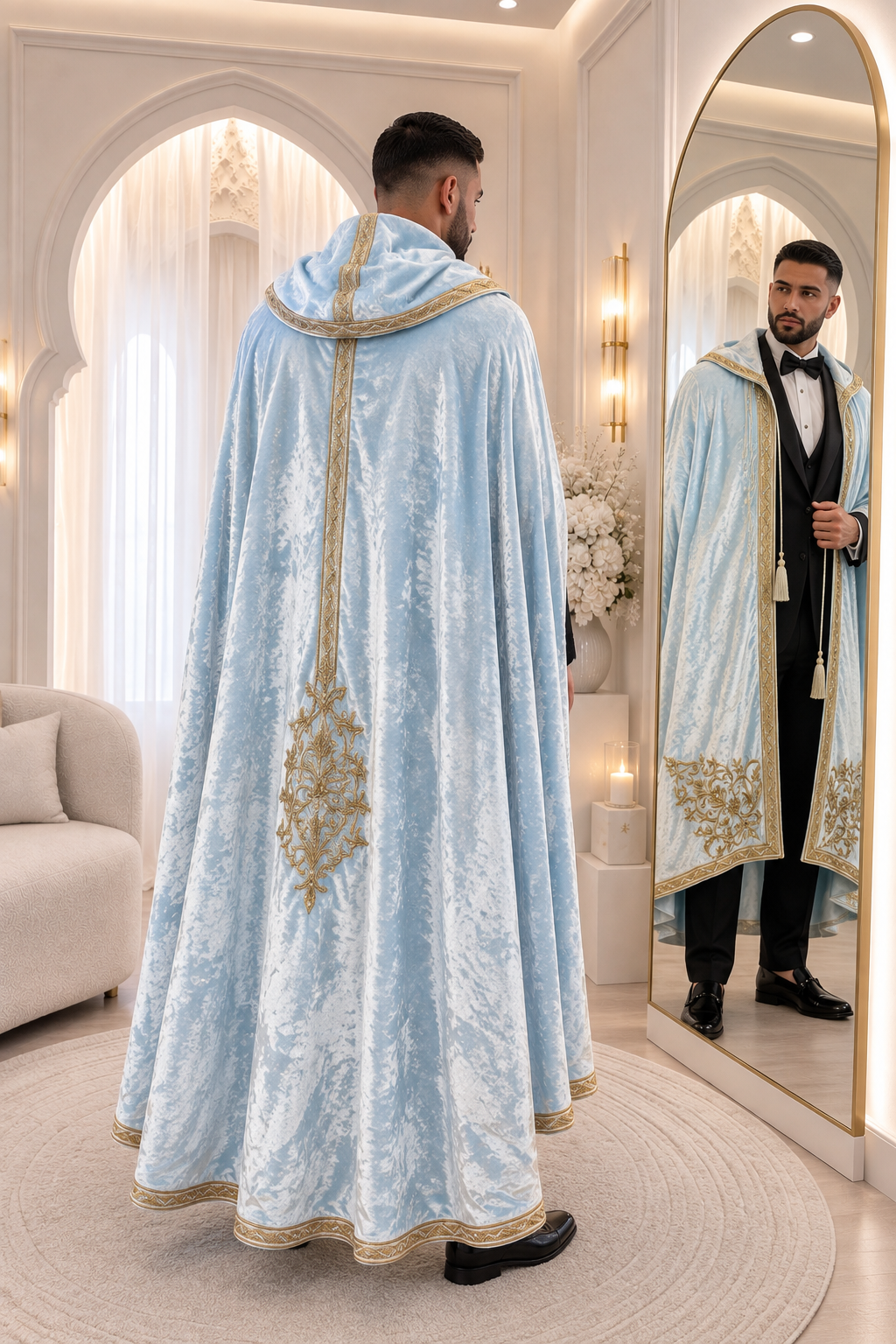 ⚜️CAPE HOMME BLEU CIEL ⚜️