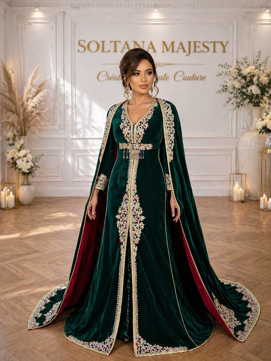 MALAKIYA VERT ⚜️taille 38 à 46⚜️